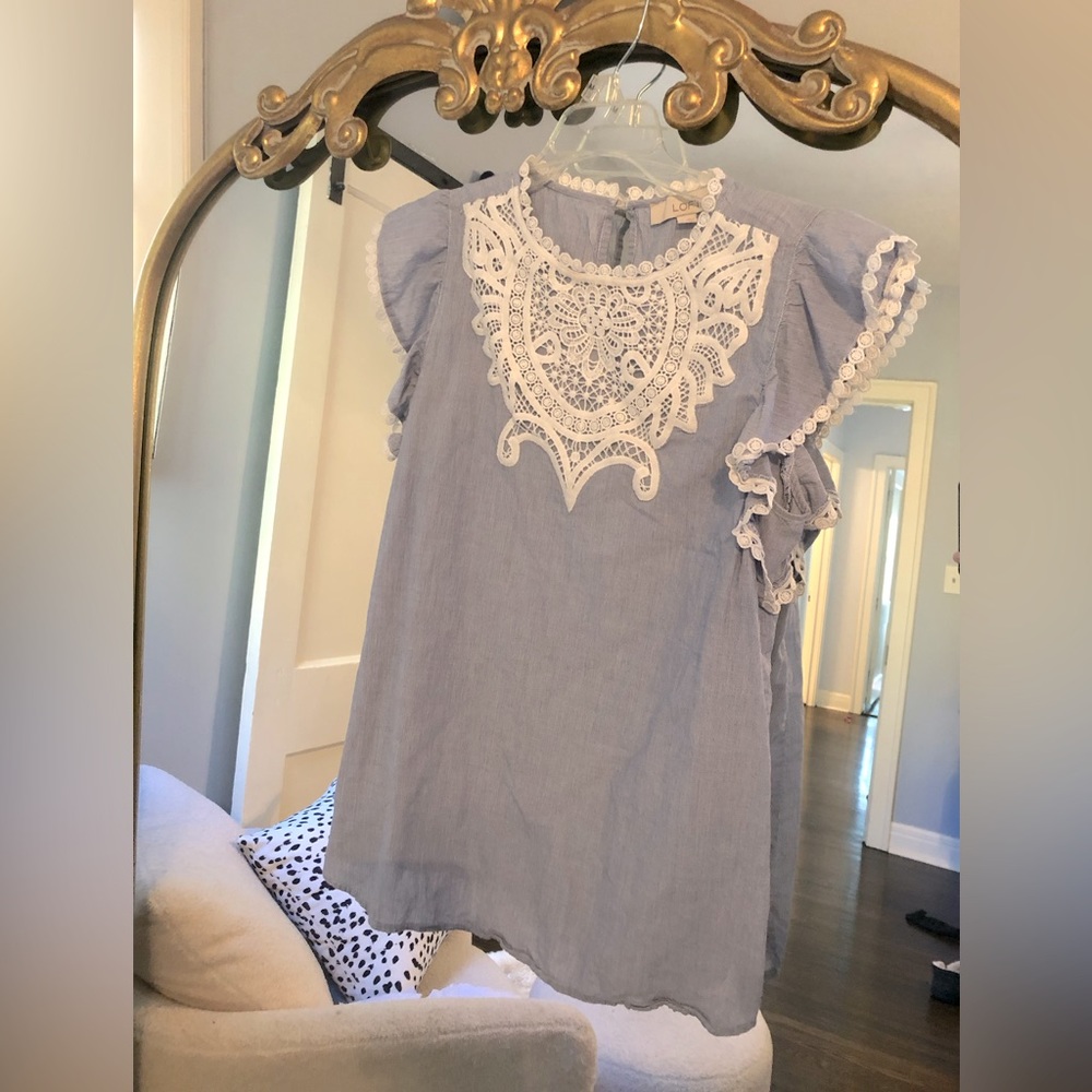Loft - ruffle sleeve top